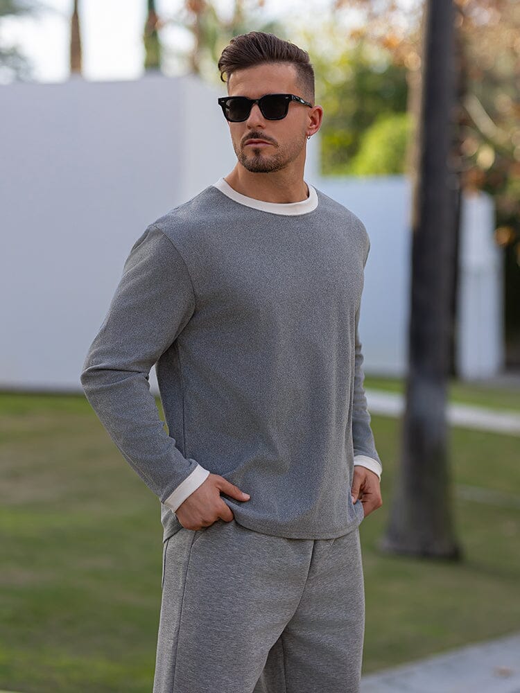 Premium zacht colorblock ondershirt