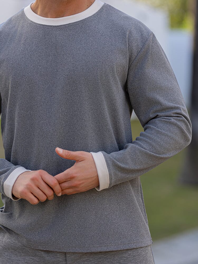 Premium zacht colorblock ondershirt