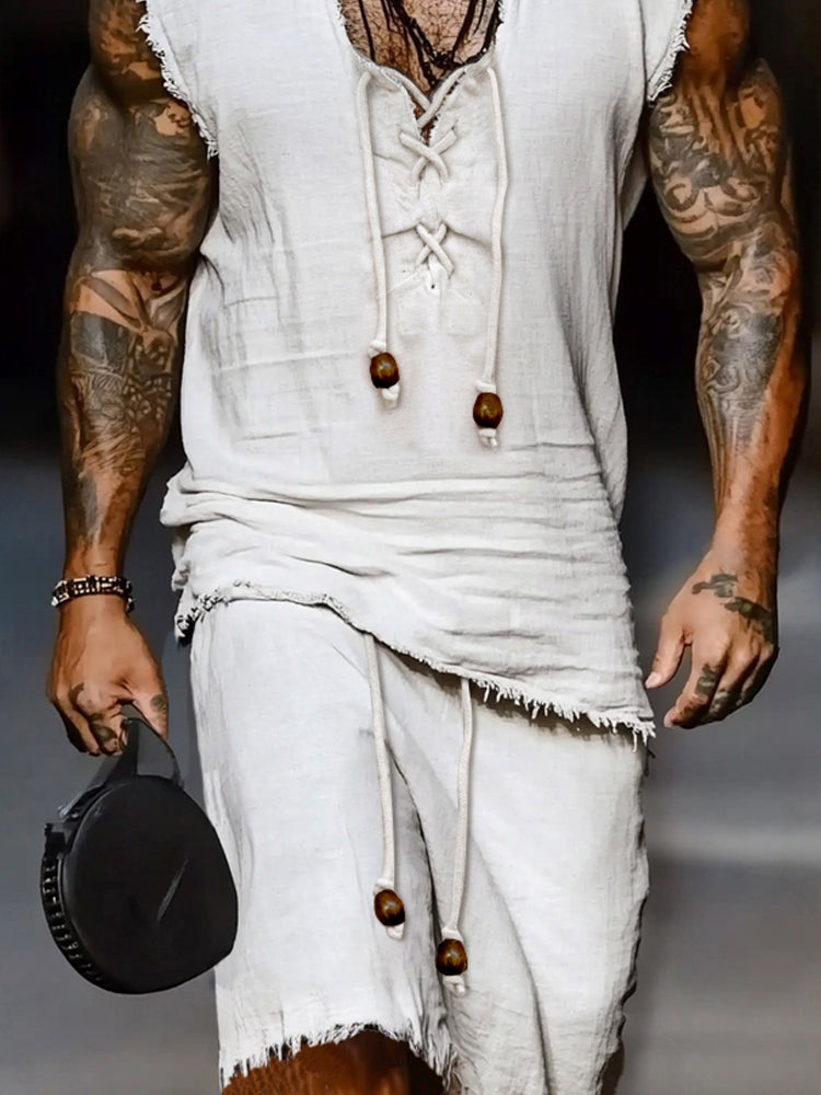 Vrijetijdsset met raw-edge details