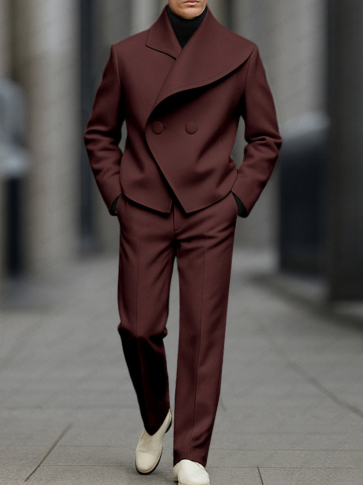 Stijlvolle blazer- en broekset