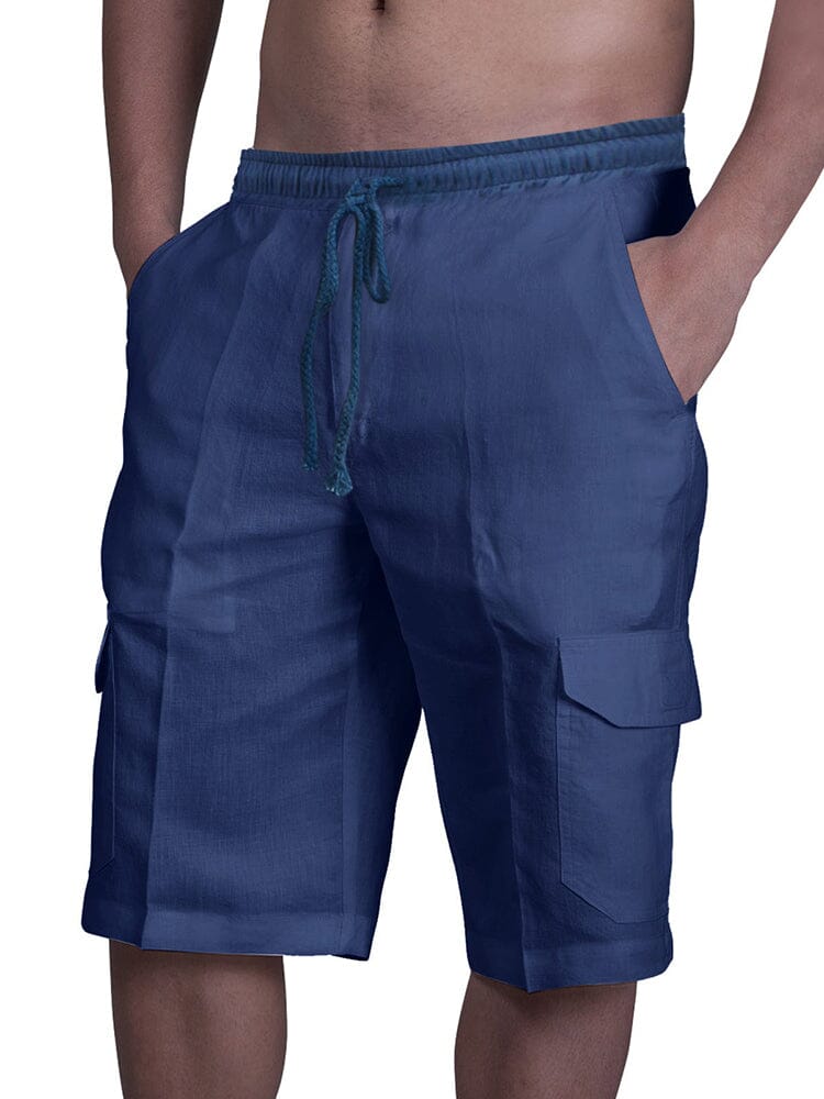 Katoenen shorts met zakken