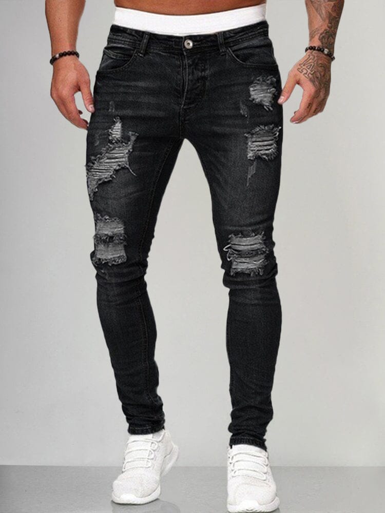 Slim fit gescheurde jeans