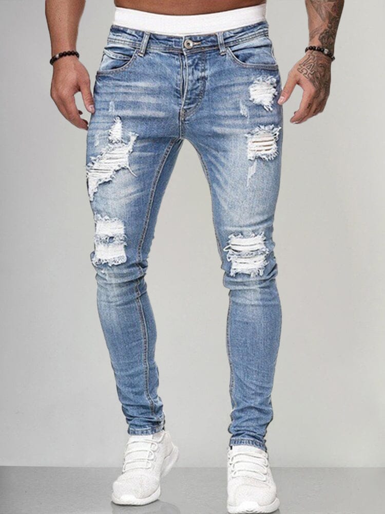 Slim fit gescheurde jeans