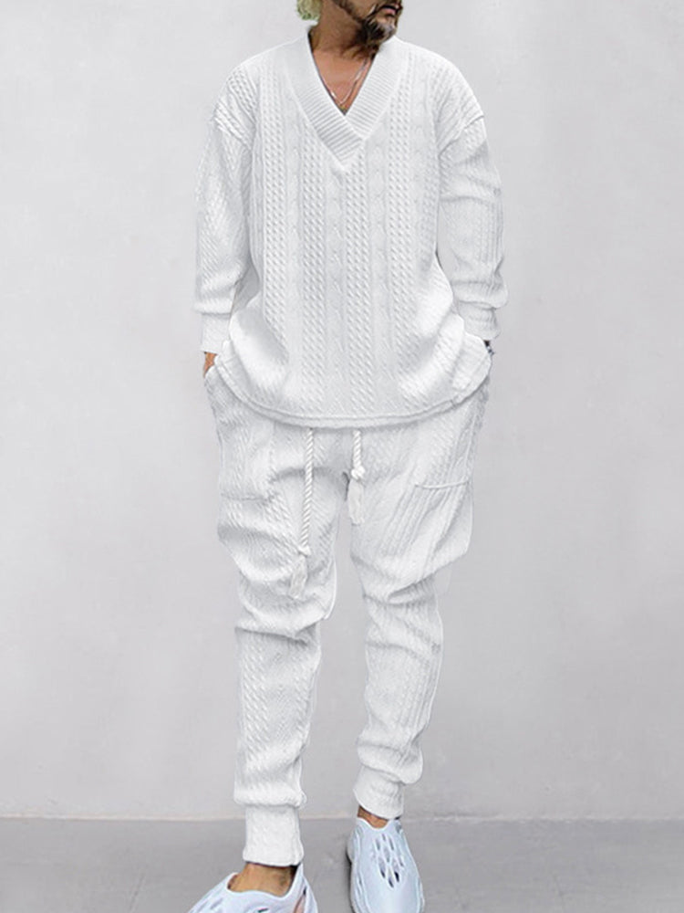 Athleisure kabeljacquard set