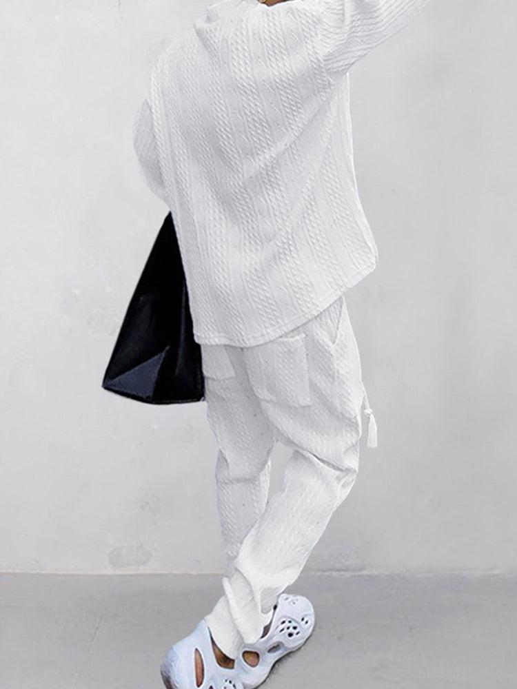 Athleisure kabeljacquard set