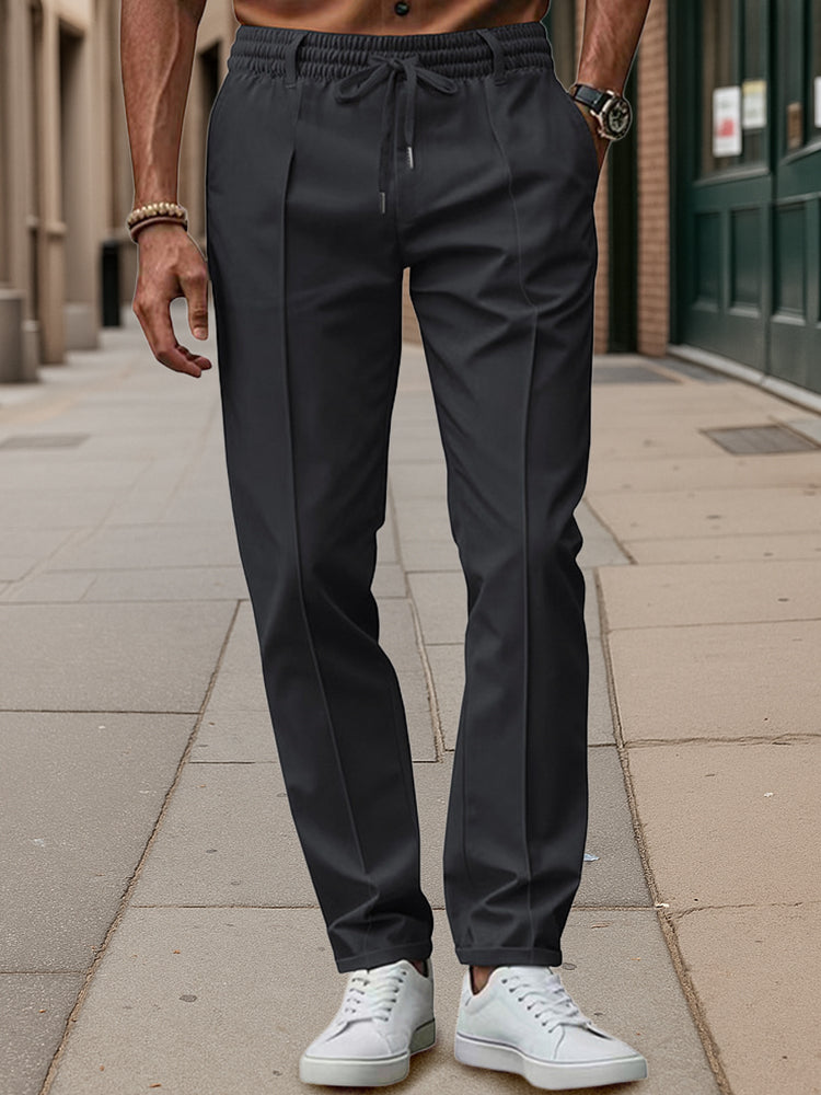 Business casual broek met tailleband