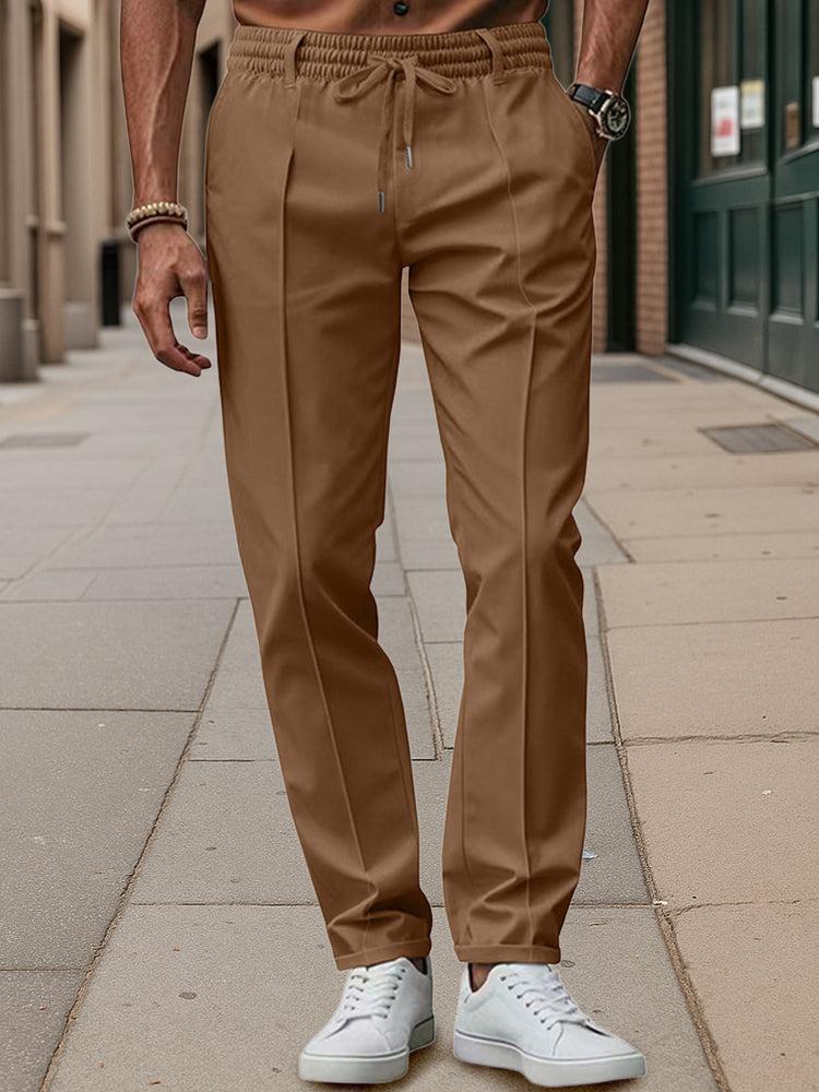 Business casual broek met tailleband