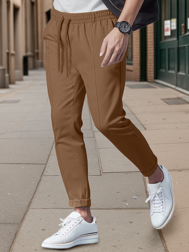 Business casual broek met tailleband