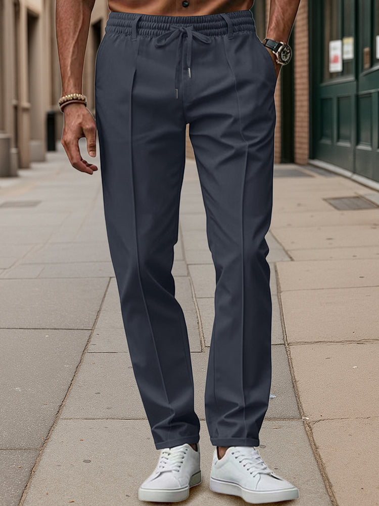 Business casual broek met tailleband