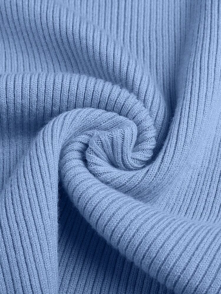 Gebreide trui met opstaande kraag