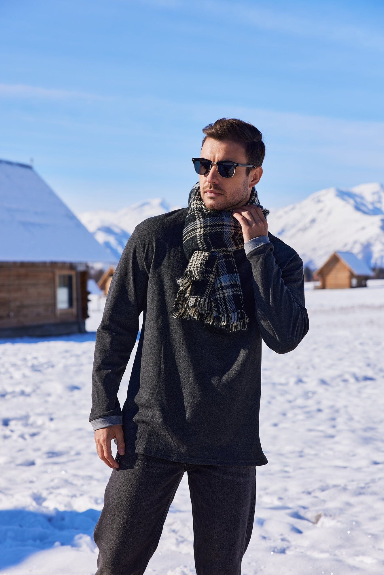 Premium zacht colorblock ondershirt