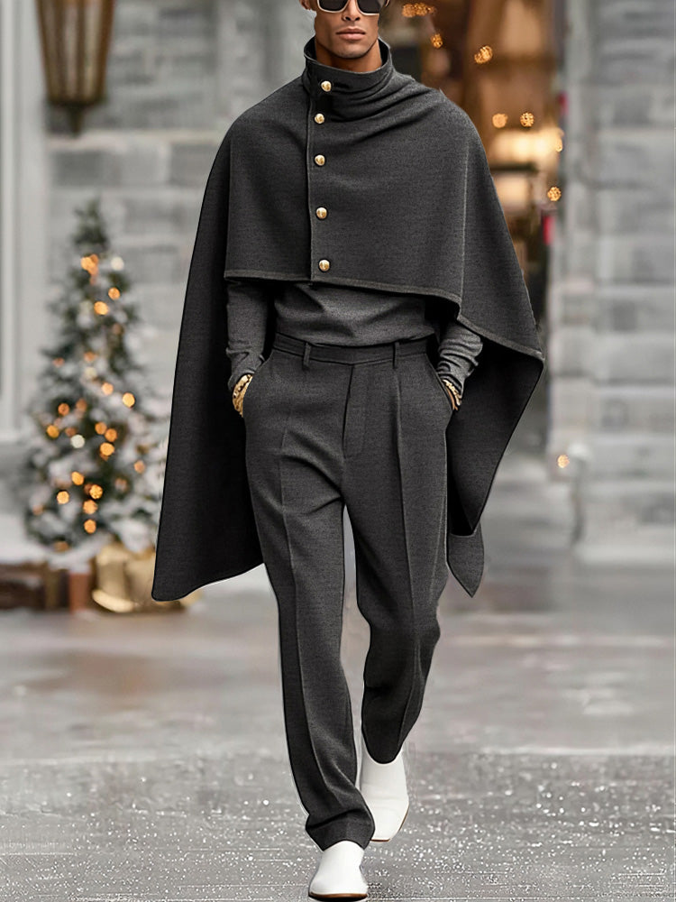 Casual driedelige set in gotische stijl