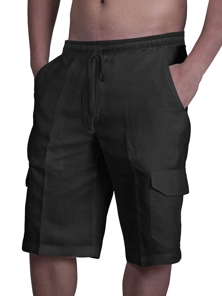 Katoenen shorts met zakken