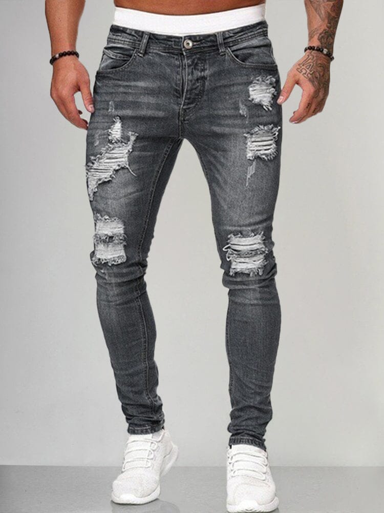 Slim fit gescheurde jeans