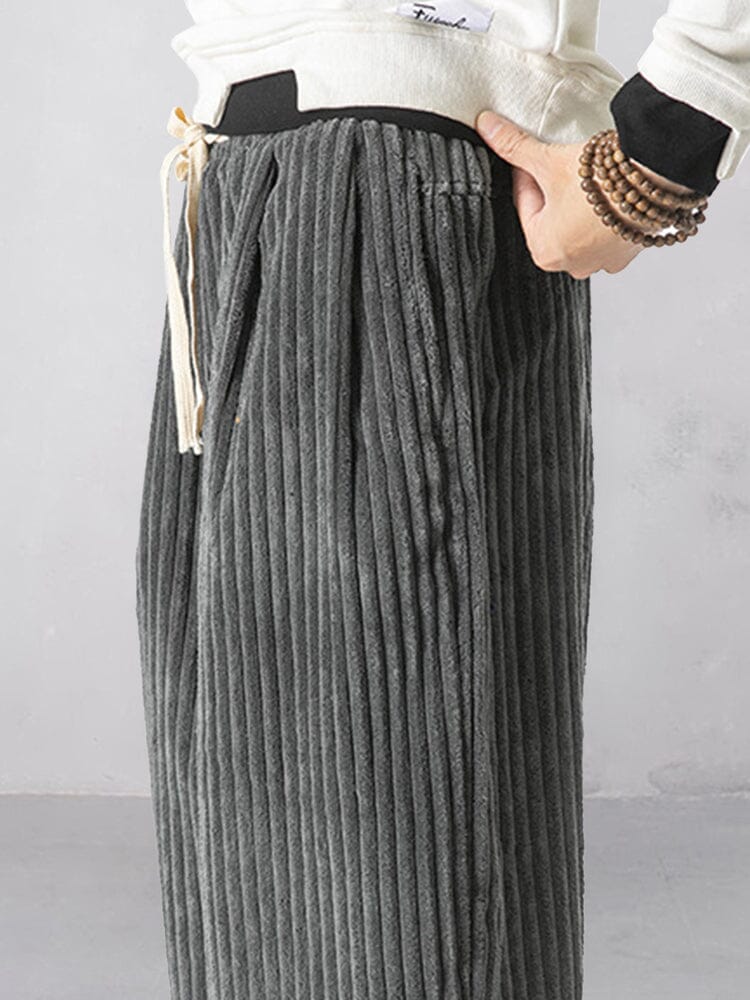 Corduroy harem broek met relaxed fit