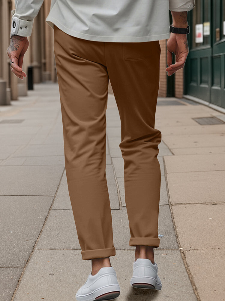 Business casual broek met tailleband