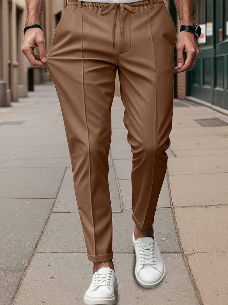Business casual broek met tailleband