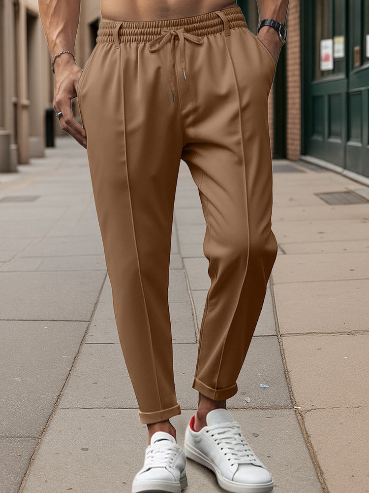 Business casual broek met tailleband